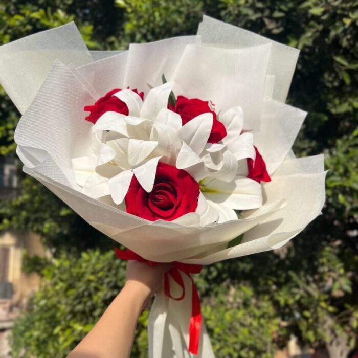 artificial wrapped bouquets