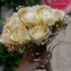 classy off white bridal bouquet