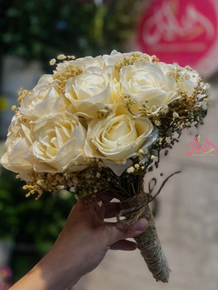 classy off white bridal bouquet