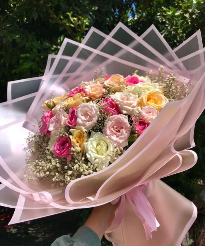 Pastel Dreams Rose Bouquet