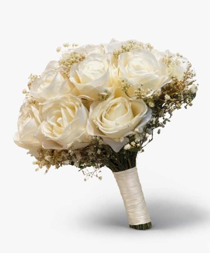 classy off white bridal bouquet
