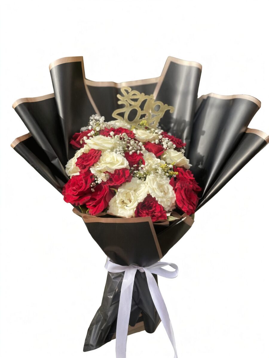 Senior Glory Red & White Bouquet