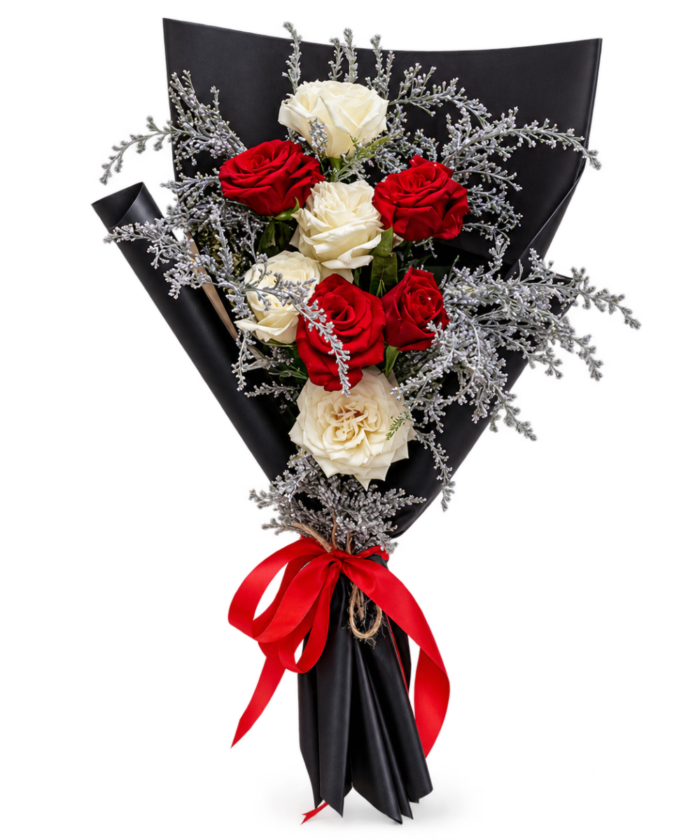 Elegant Red & White Romance
