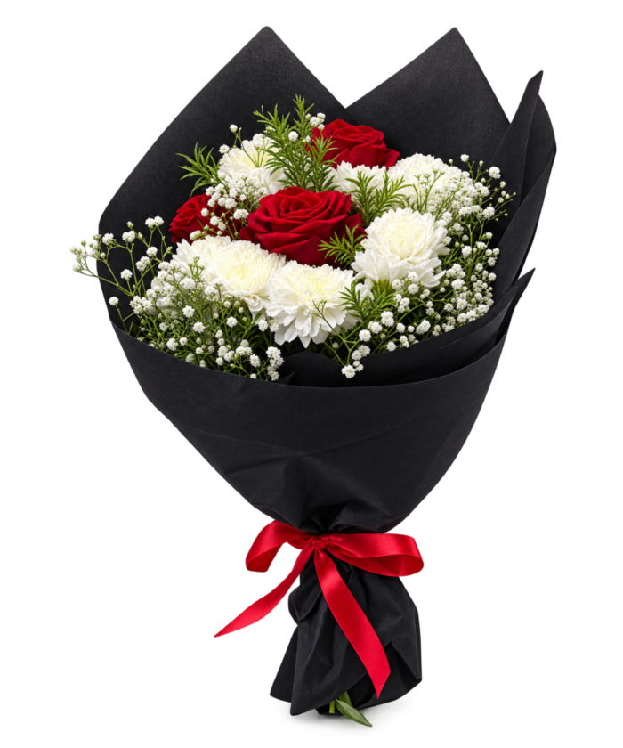 Elegant Contrast Bouquet