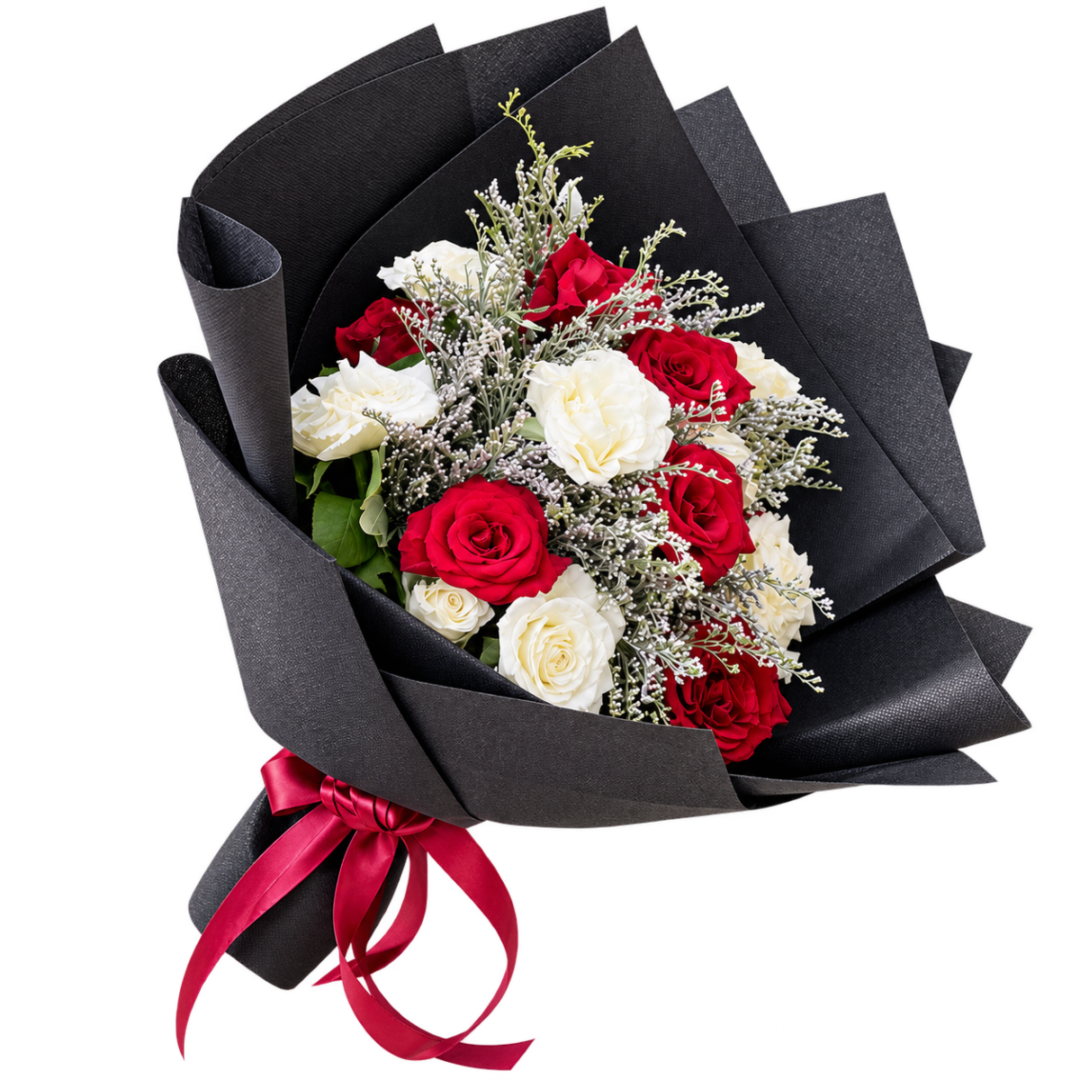 Elegant Red and White Romance