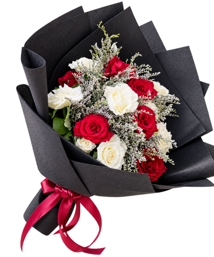 Elegant Red and White Romance