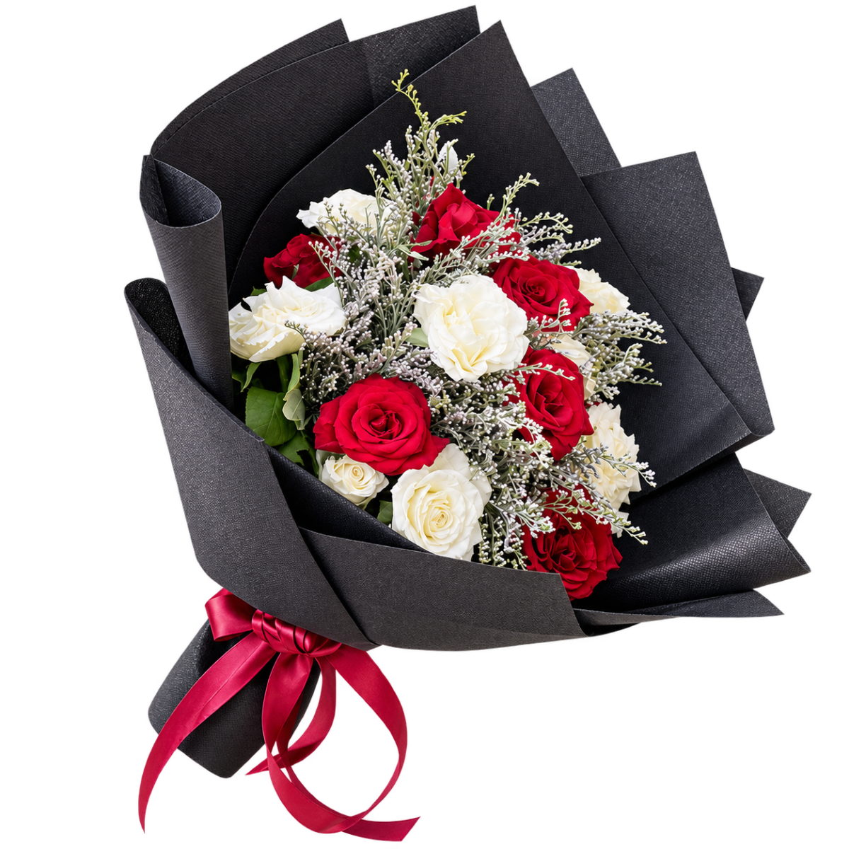 Elegant Red and White Romance