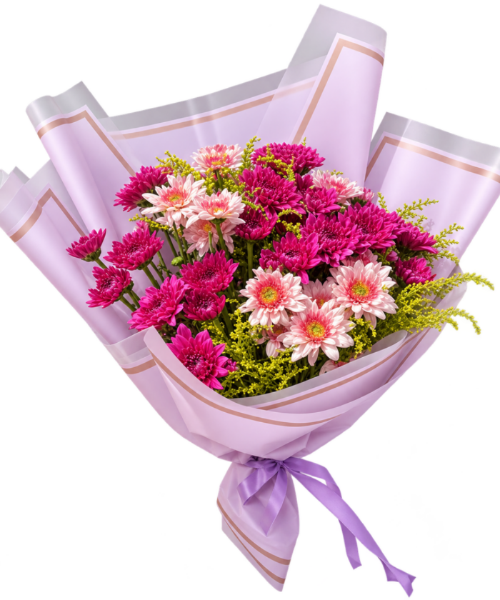Sweet Magenta Garden Blooms