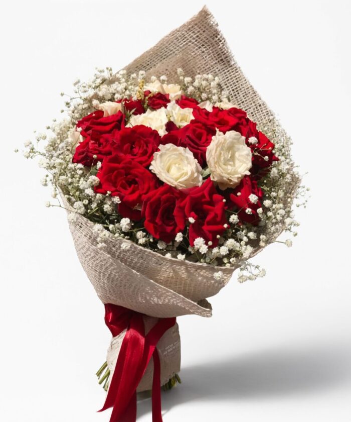 Alternative view of Classic Romance Red & White Roses